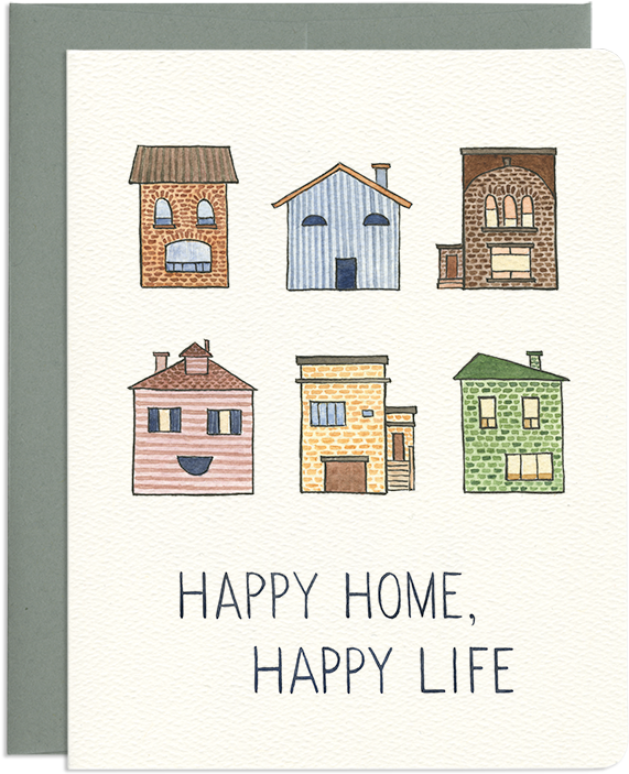 Heartwarming Housewarming Greeting Card - House (800x800), Png Download