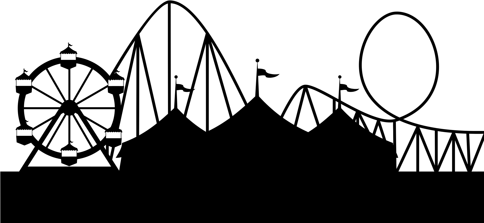 Open - Fair Silhouette (2000x973), Png Download
