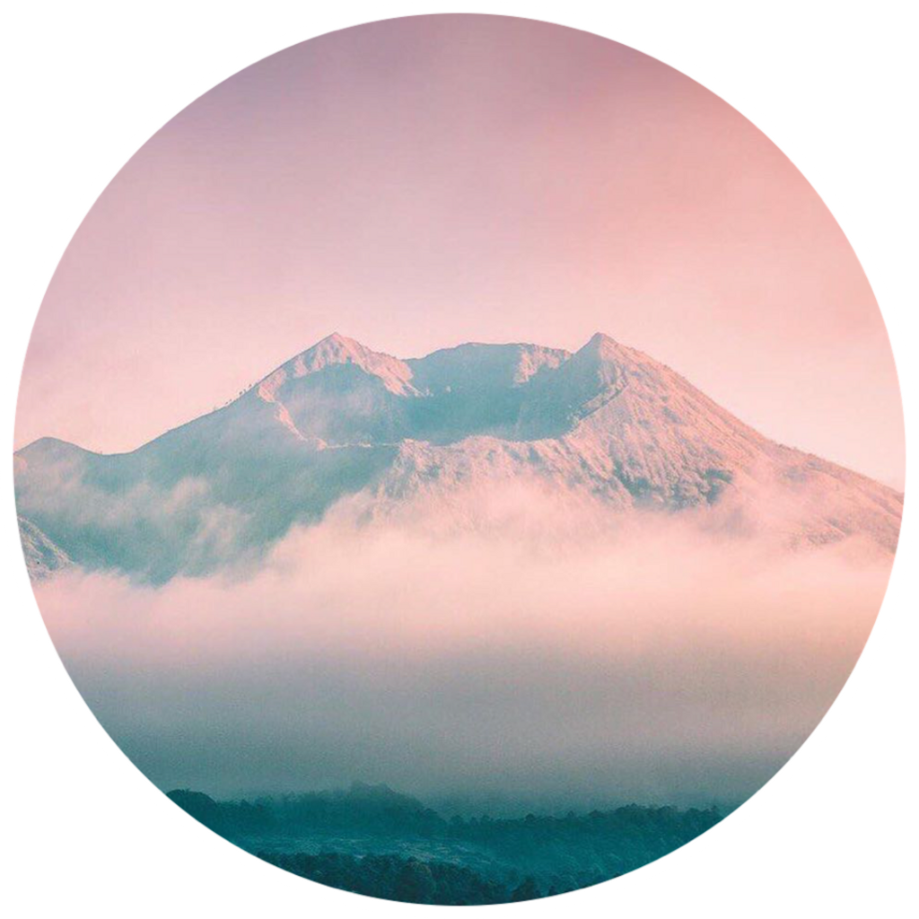 Mountain Forest Pink Aesthetic - Mountain Aesthetic (1024x1024), Png Download