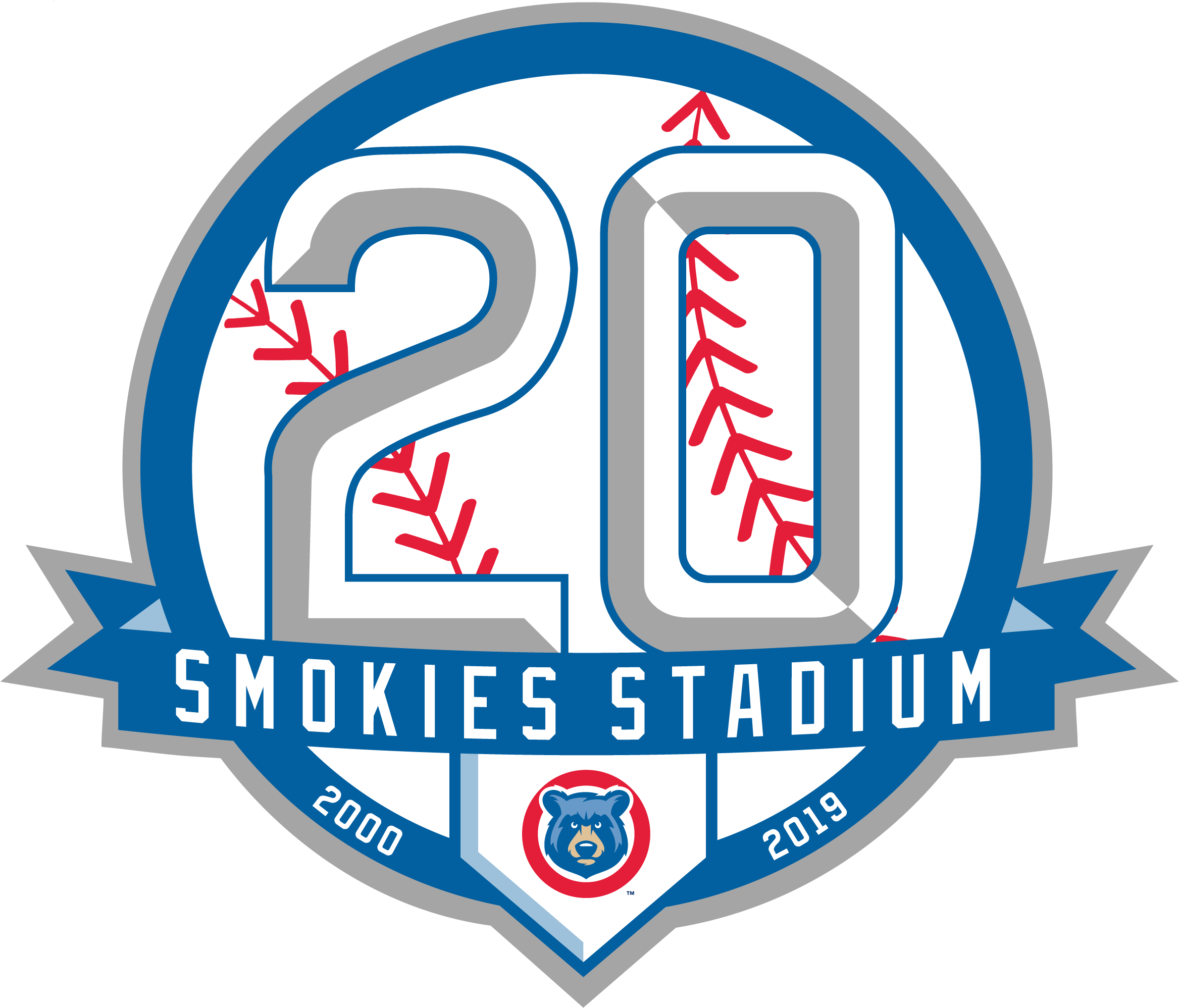 20 Years Of Smokies Park Being Celebrated In - Tennessee Smokies (2334x2034), Png Download