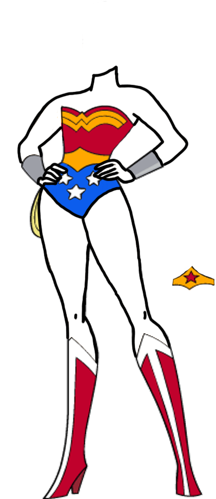 Wonder Woman Base By Darthranner83 - Elena Of Avalor Sexy (431x993), Png Download