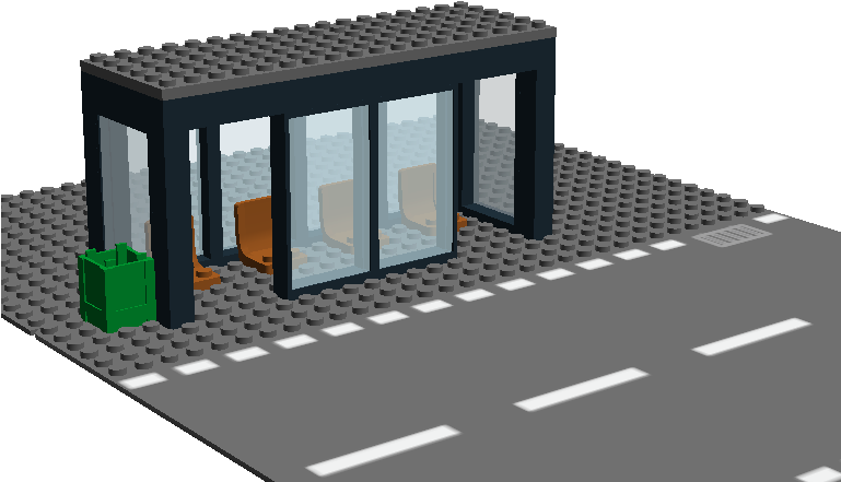 Bus Station - Roman Temple (768x603), Png Download