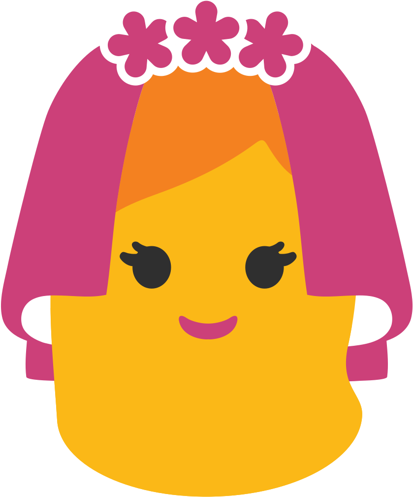 Noto Emoji Lollipop 1f470 - 👰 Emoji (1024x1024), Png Download