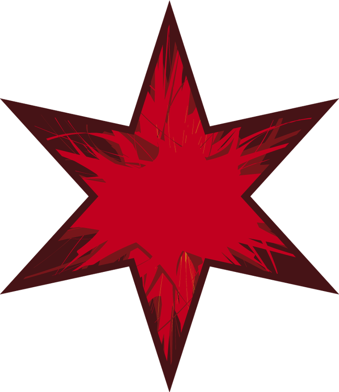 Maple Leaf Clipart Artsy - 6 Pointed Star Designs (692x800), Png Download