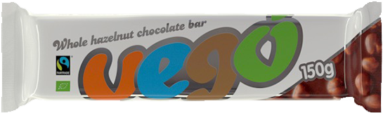 Organic 150g Whole Hazelnut Chocolate Bar - Fair Trade (600x600), Png Download