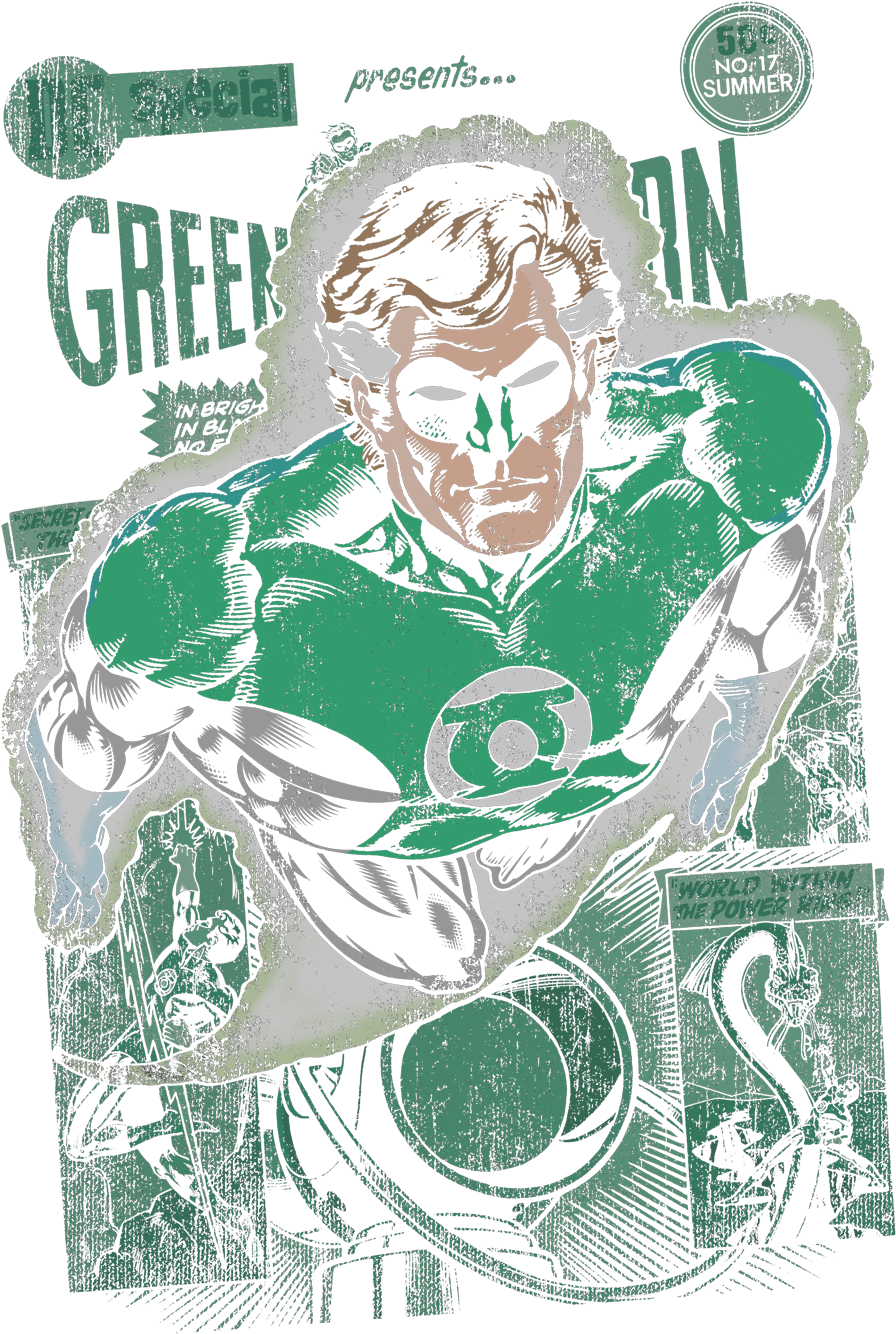 Justice League Green Lantern (922x1361), Png Download