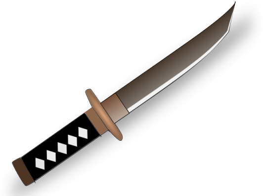Sword Clipart Katana - Tanto Clipart (640x480), Png Download