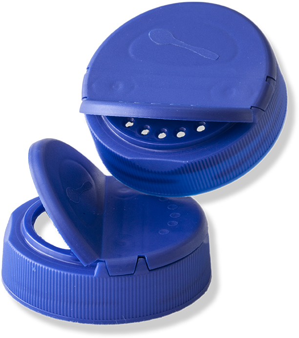 58mm Blue Twist Off Dual Flapper Cap - Brush (800x800), Png Download