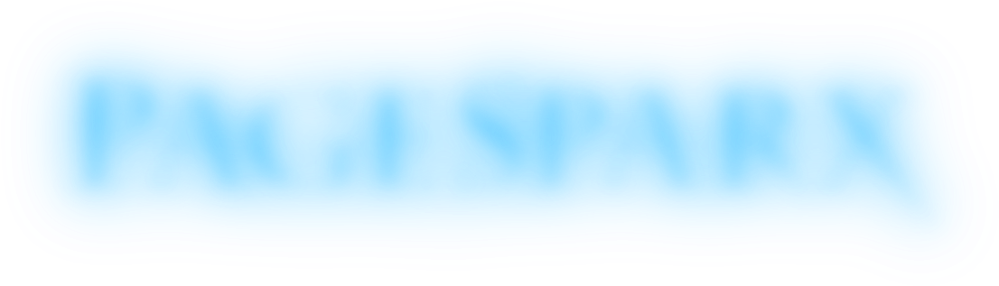 Glow Around Page Sparks Logo - Electric Blue (1345x501), Png Download