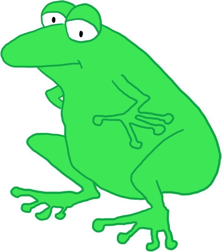 Funny Dancing Frog, Cartoon Frog Sitting - Cartoon Frog Png (826x945), Png Download