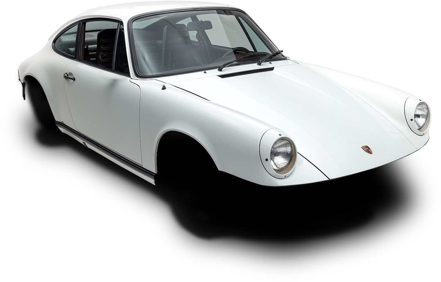 Design Your Custom Custom - Old Porsche 911 Front View (1800x1200), Png Download