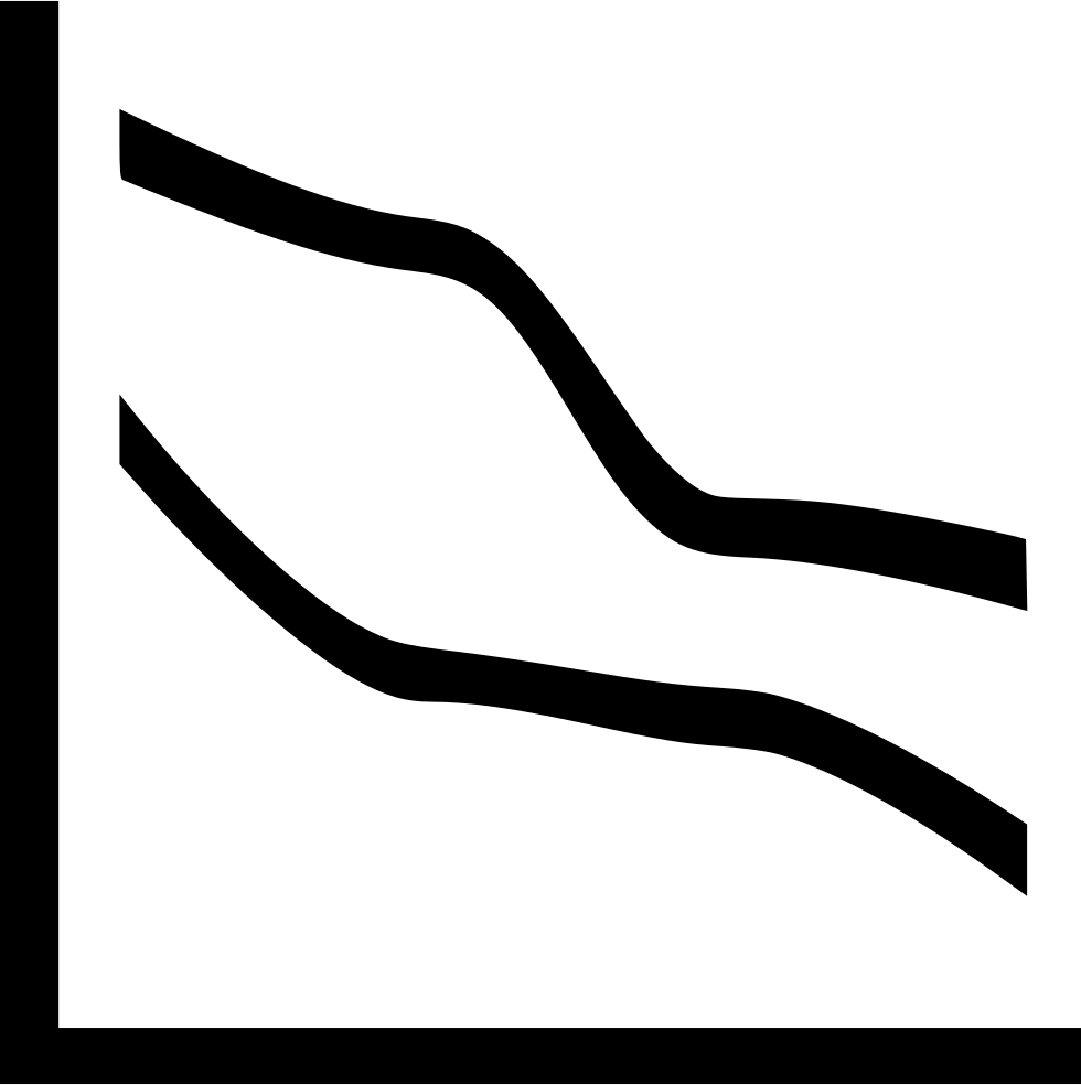 Curved Stacked Down Icon Free Download Png Curved Line (980x984), Png Download