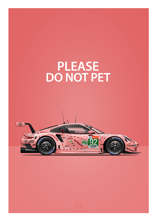 Porsche 911 Rsr 2018 Poster (900x900), Png Download