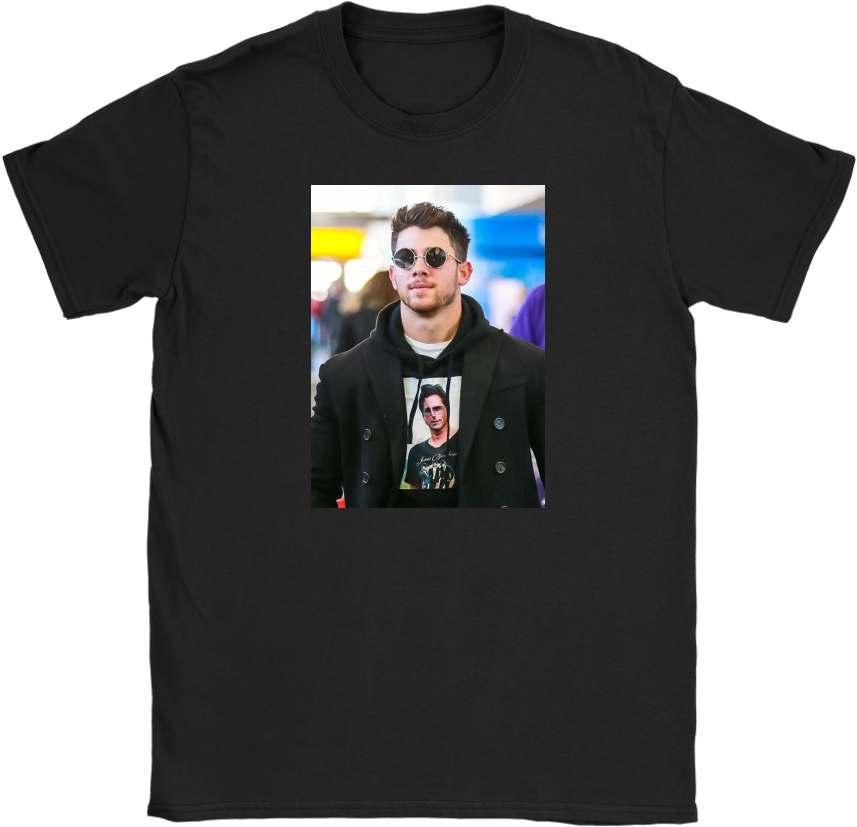 Nick Jonas Wearing A Shirt Of John Stamos Wearing A - Shirt (1024x1024), Png Download
