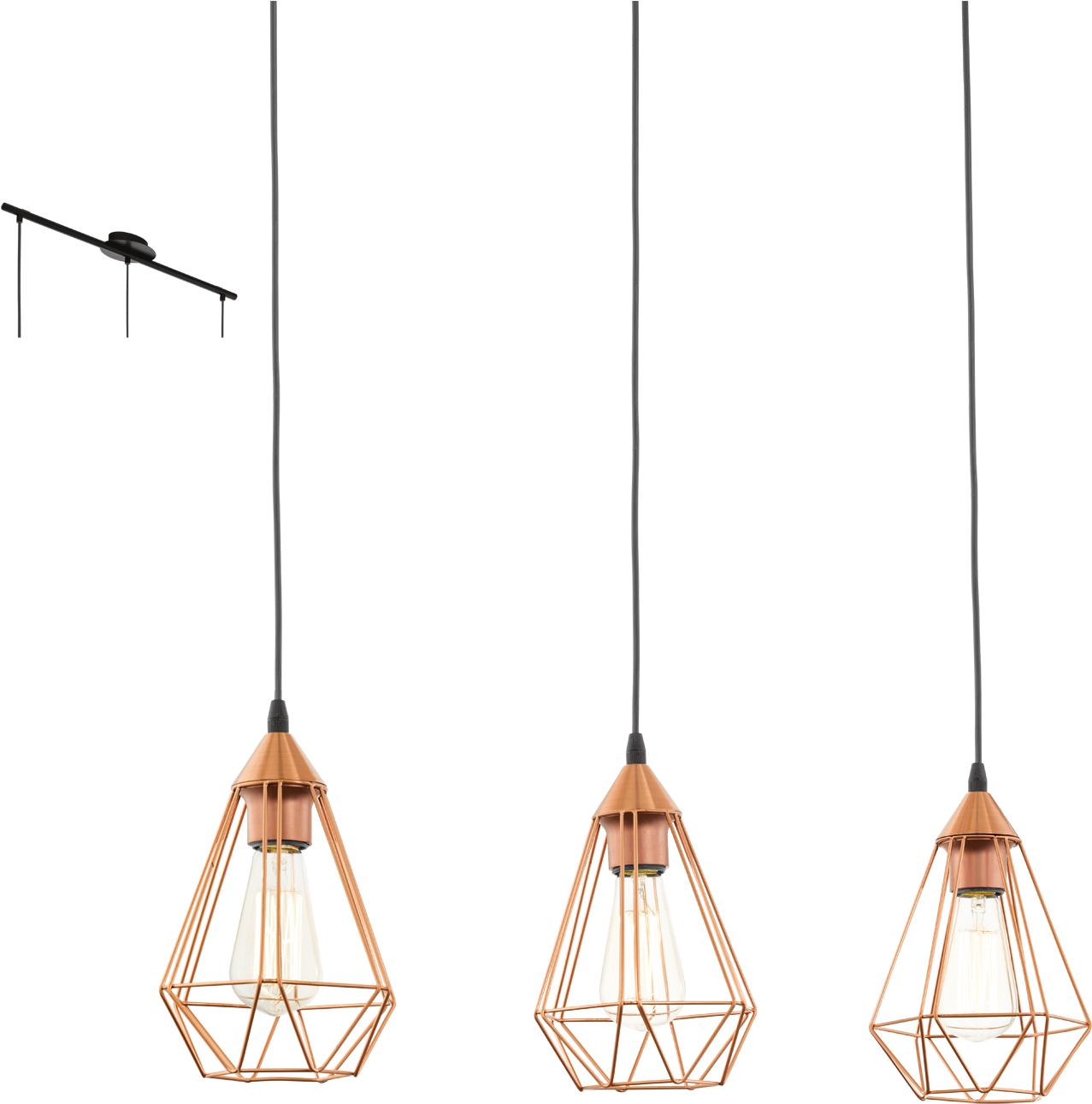 Light Fixture Lighting Pendant Eglo 6x4 Clipart - Eglo 94195 (1500x1500), Png Download