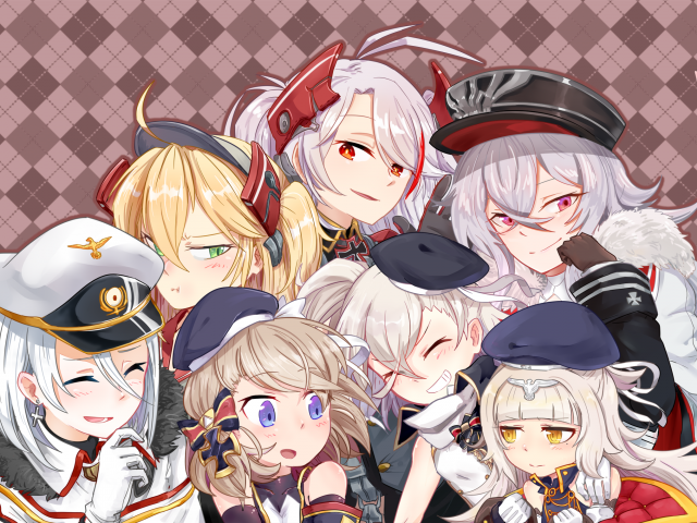 Wallpaper Of The Day - Azur Lane Iron Blood Family (640x480), Png Download