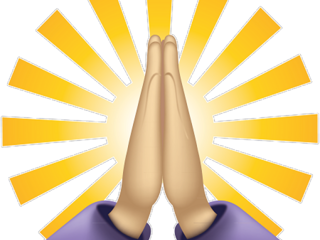 Hand Emoji Clipart Gratitude - Prayers Emoji (640x480), Png Download