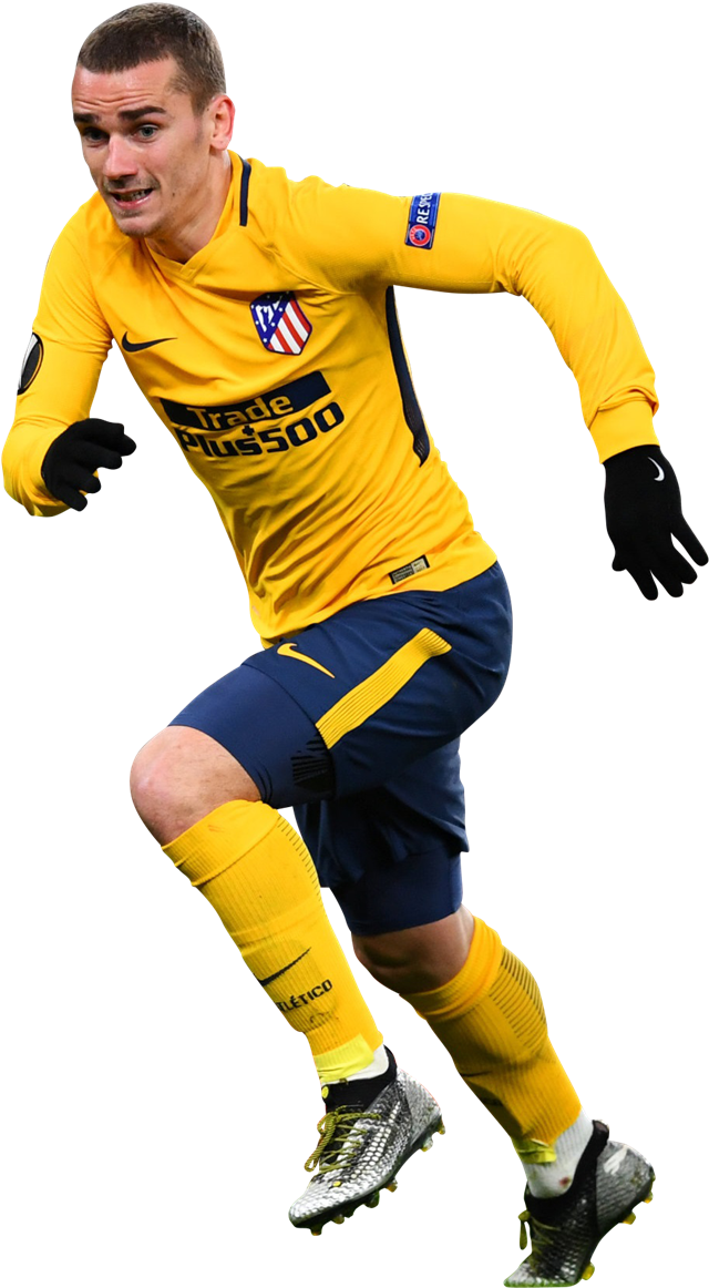 Antoine Griezmann Render - Player (676x1200), Png Download