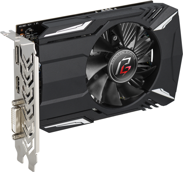 By John Morrison - Asrock Radeon Rx 550 512 2 Gb Phantom Gaming Video (810x675), Png Download