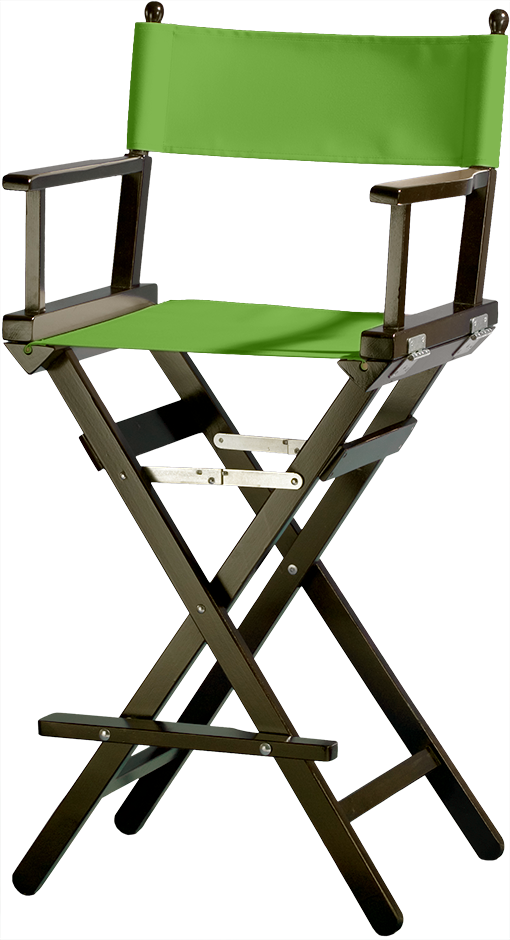 Wodden Director's Chairs - Hoge Make Up Stoel (510x940), Png Download