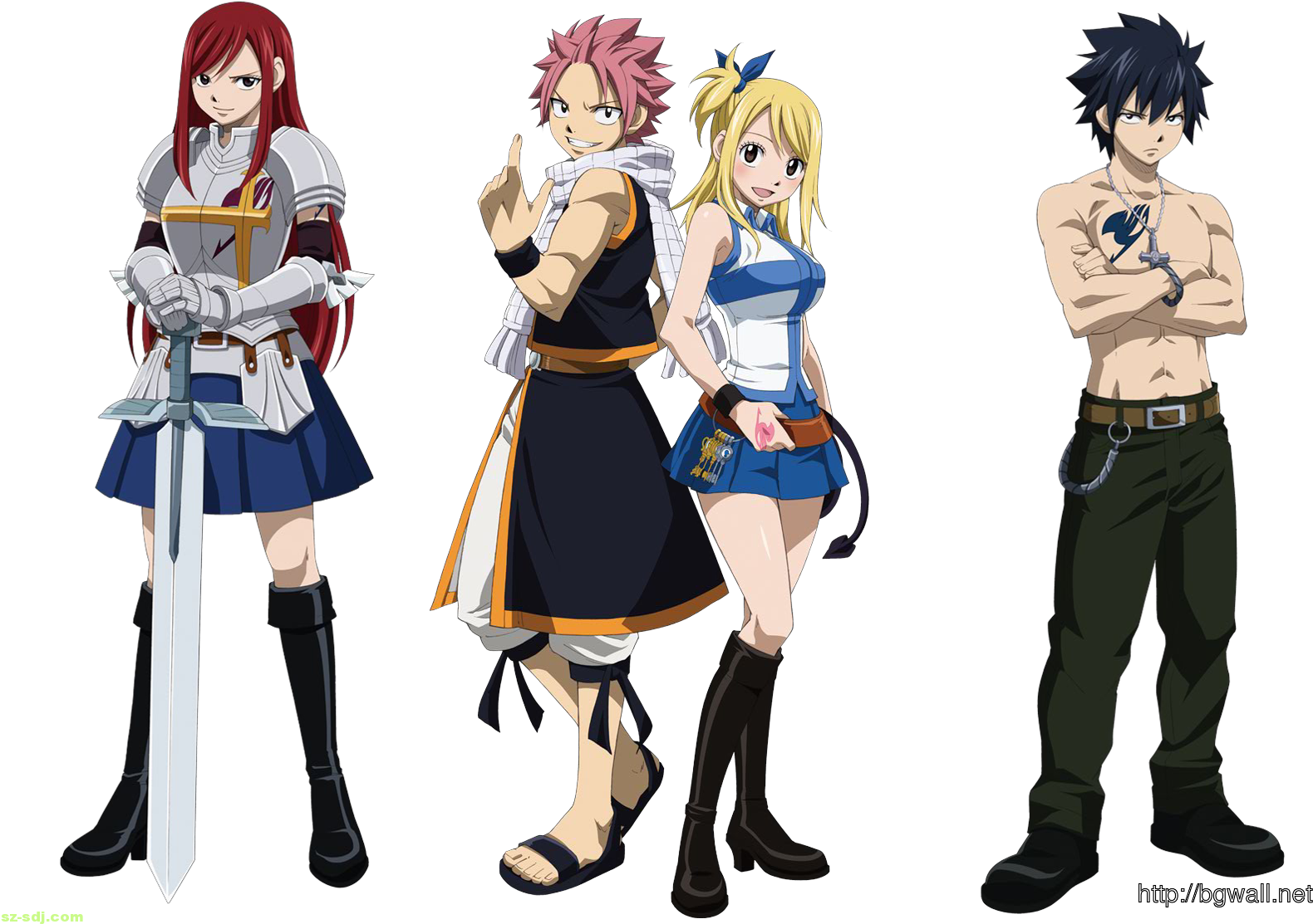 Fairy Tail Cool Pose Wallpaper - Fairy Tail Transparent (1600x1200), Png Download