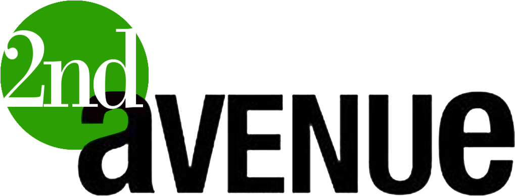 Theme/bicolor Logos With Black And Green - 2nd Avenue (1046x420), Png Download