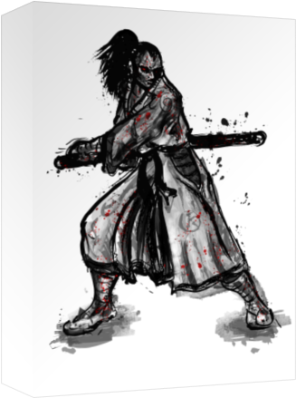 Bloody Samurai - Illustration (674x516), Png Download