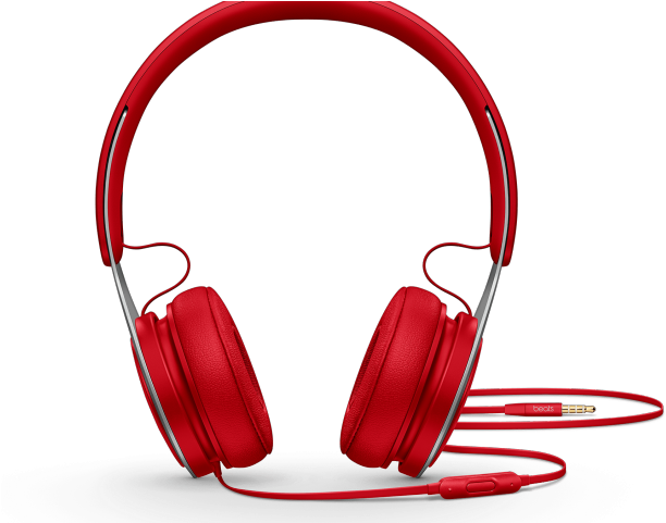 Headphone Clipart Iphone - Beats Ep Headphones On Ear Red (640x480), Png Download