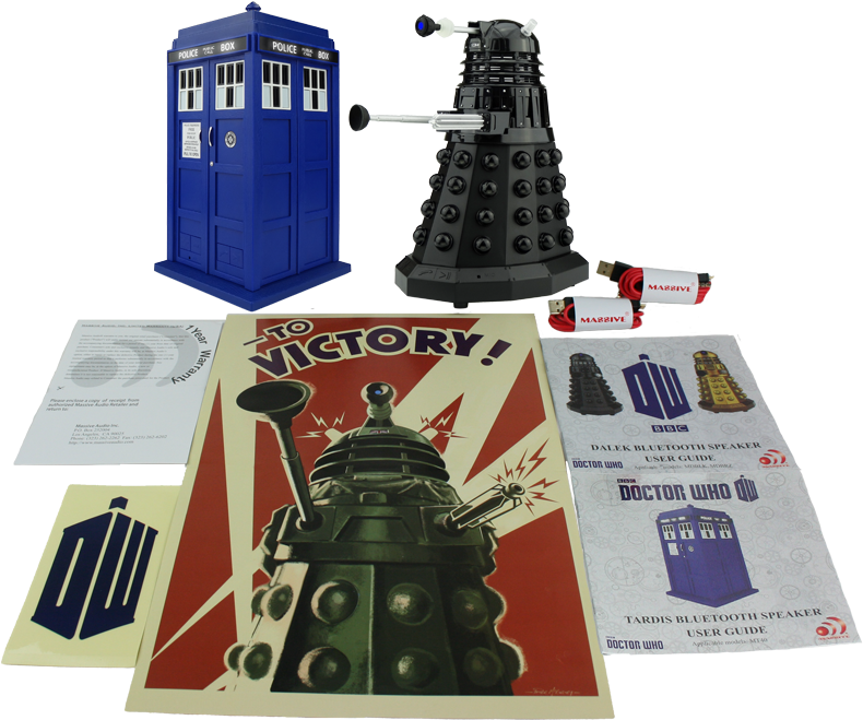 Tardis Dalek Speaker Pack - Wireless Speaker (800x800), Png Download