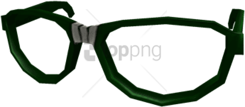 Free Png Roblox Green Nerd Glasses Png Image With Transparent - Diving Mask (850x373), Png Download