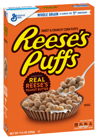 Reese's Peanut Butter Puffs Cereal - Reese's Peanut Butter Puffs (736x460), Png Download