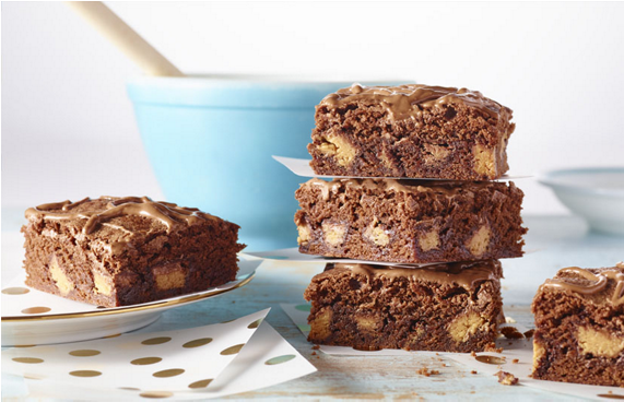 Peanut Butter Cup Minis Fun Filled Brownies - Chocolate (570x570), Png Download