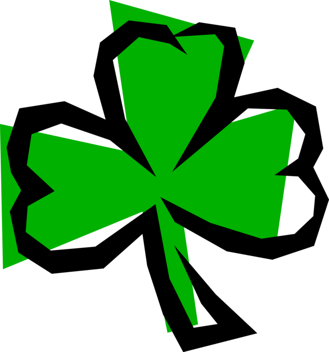 Banner Royalty Free Download St Patrick S Day Lucky - Shamrock (655x700), Png Download