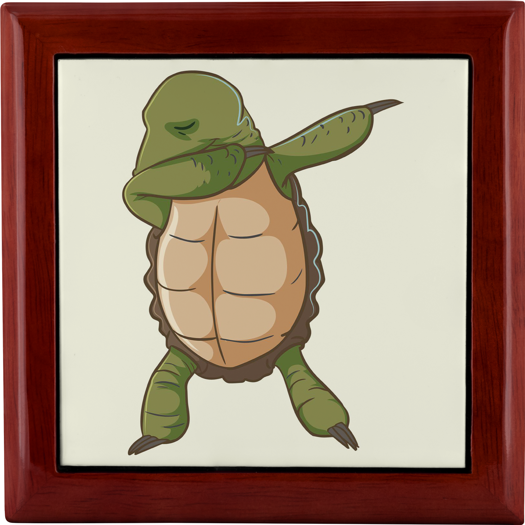 Dabbing Turtle Jewelry Box Gifts For Tortoise Lovers - T-shirt (2000x2000), Png Download