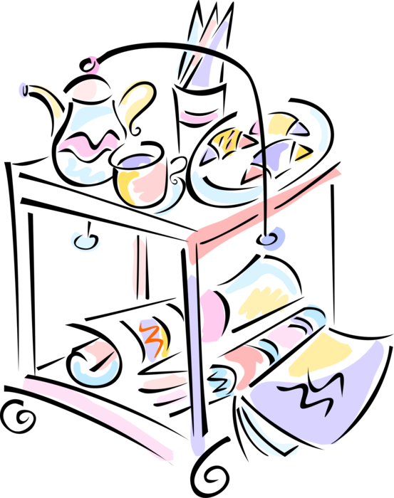 Vector Illustration Of Hospitality Industry Hotel Room (553x700), Png Download