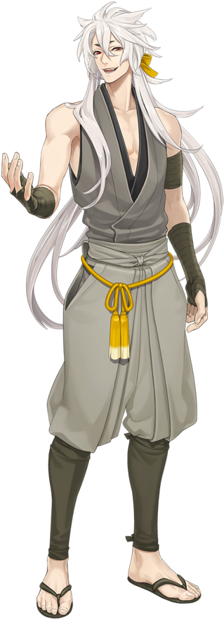 Anime Meninas, Manga Art, Anime Art - Touken Ranbu Character Kimono (640x904), Png Download