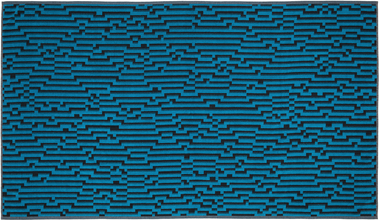 Mini Blue Waves Folded (1375x917), Png Download