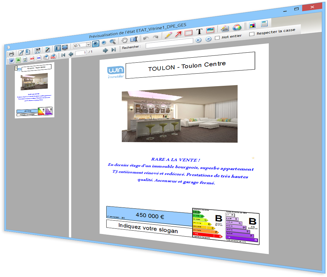 Affiche Vitrine Agence Immobiliere (1150x1000), Png Download