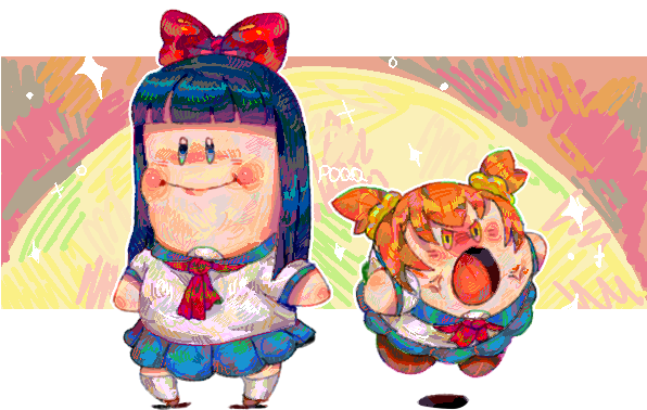Pop Team Epic - Illustration (716x464), Png Download