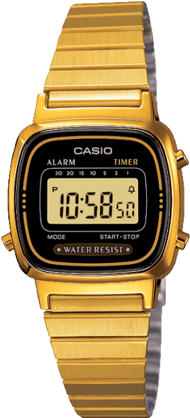Casio Ladies' Digital Watch La670wega-1ef - Casio La 670wga 1 (600x600), Png Download
