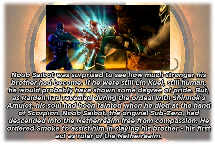 Ending - Noob Saibot Mortal Kombat (702x472), Png Download