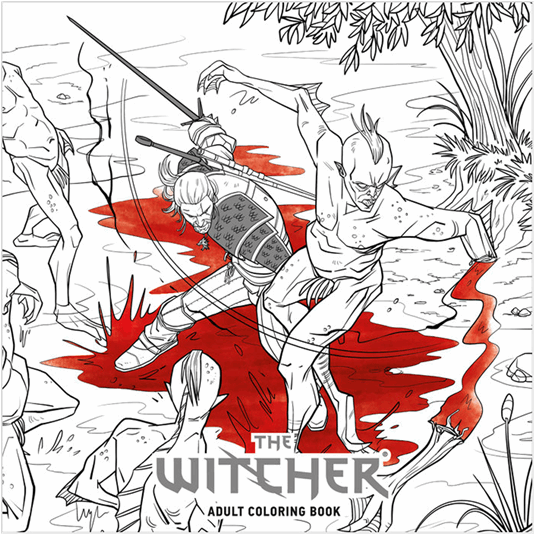Witcher Adult Coloring Book (600x600), Png Download