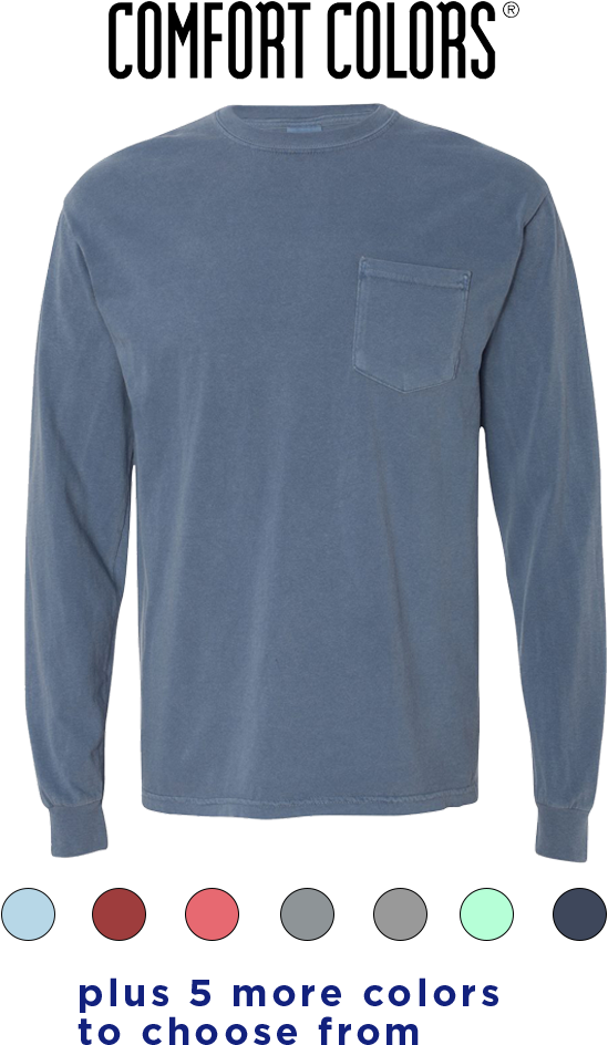 Comfort Colors Garment Dyed Heavyweight Ringspun Long - Color (700x1000), Png Download