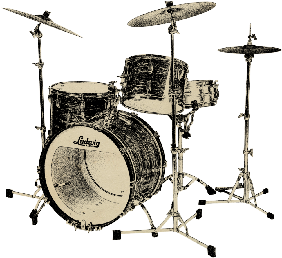 Ludwig Black Oyster Pearl - Ludwig Black Oyster Pearl Snare Drum (1000x915), Png Download