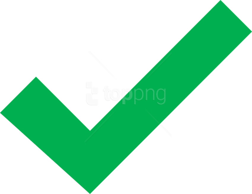 Free Png Check Mark Png Png Image With Transparent - Green Tick Png (850x654), Png Download