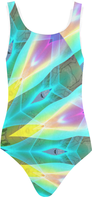 Golden Violet Peacock Sunrise Abstract Wind Flower - Maillot (1000x1000), Png Download