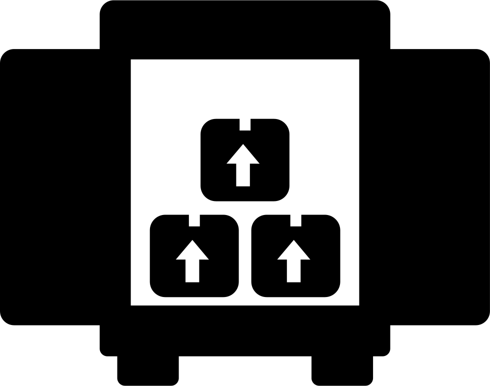 Boxes Storage For Delivery Inside A Truck Box From - Back Of A Truck Icon (980x772), Png Download