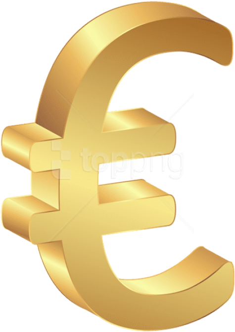 Free Png Download Euro Currency Gold Sign Clipart Png - Gold Euro Symbol Transparent (480x677), Png Download