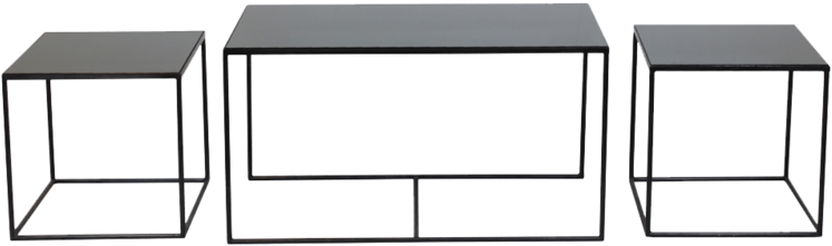 Tgn 020744 Charcoal Rectangle Nesting Table Set Of - Set Of Nesting Table (784x784), Png Download