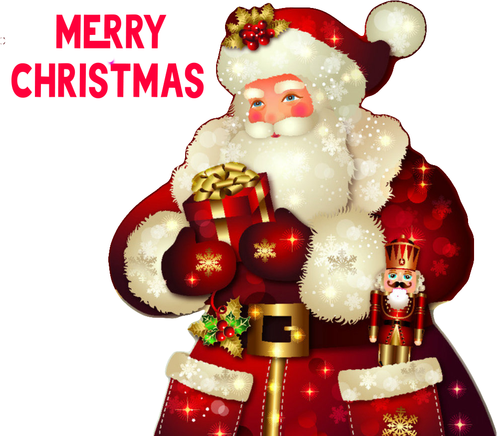 Santa Png Image - Merry Christmas Images Beautiful (1260x1024), Png Download